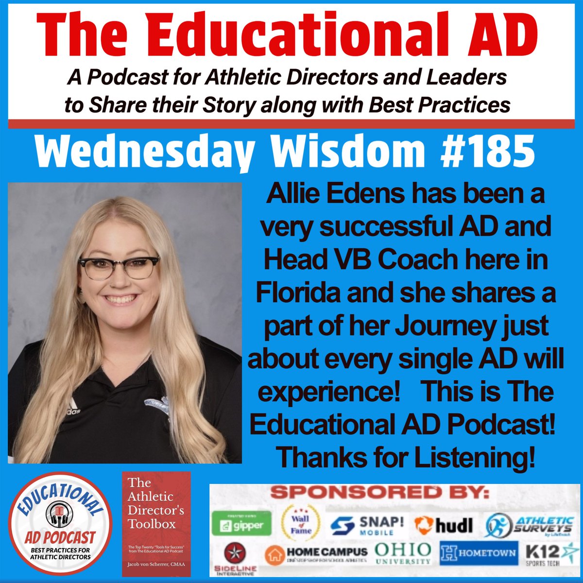 Jake von Scherrer, CMAA The Educational AD Podcast (@jakestouchdown) on Twitter photo Allie Edens - Asst AD at Taravella HS - shares an experience that just about every AD will go through!
open.spotify.com/episode/0AJIiv…
<a href="/AD__insider/">Athletic Director Insider</a> <a href="/WeCOACH/">WeCOACH</a> <a href="/coach_ad/">Coach & AD Magazine</a> <a href="/FACACoach/">FACA</a> <a href="/WomenWhoCoach/">Women Who Coach</a> <a href="/FHSAA/">FHSAA</a> <a href="/PayFLCoaches/">Florida Coaches Coalition</a> <a href="/_WomenLeaders/">Women Leaders in Sports</a> <a href="/GADACOACHES/">GADA</a> <a href="/OfficialTHSADA/">THSADA</a> <a href="/CSADAOnline/">CSADA</a> <a href="/ohioiaaa/">OIAAA</a> Allie Edens - Asst AD at Taravella HS - shares an experience that just about every AD will go through!
open.spotify.com/episode/0AJIiv…
<a href="/AD__insider/">Athletic Director Insider</a> <a href="/WeCOACH/">WeCOACH</a> <a href="/coach_ad/">Coach & AD Magazine</a> <a href="/FACACoach/">FACA</a> <a href="/WomenWhoCoach/">Women Who Coach</a> <a href="/FHSAA/">FHSAA</a> <a href="/PayFLCoaches/">Florida Coaches Coalition</a> <a href="/_WomenLeaders/">Women Leaders in Sports</a> <a href="/GADACOACHES/">GADA</a> <a href="/OfficialTHSADA/">THSADA</a> <a href="/CSADAOnline/">CSADA</a> <a href="/ohioiaaa/">OIAAA</a>