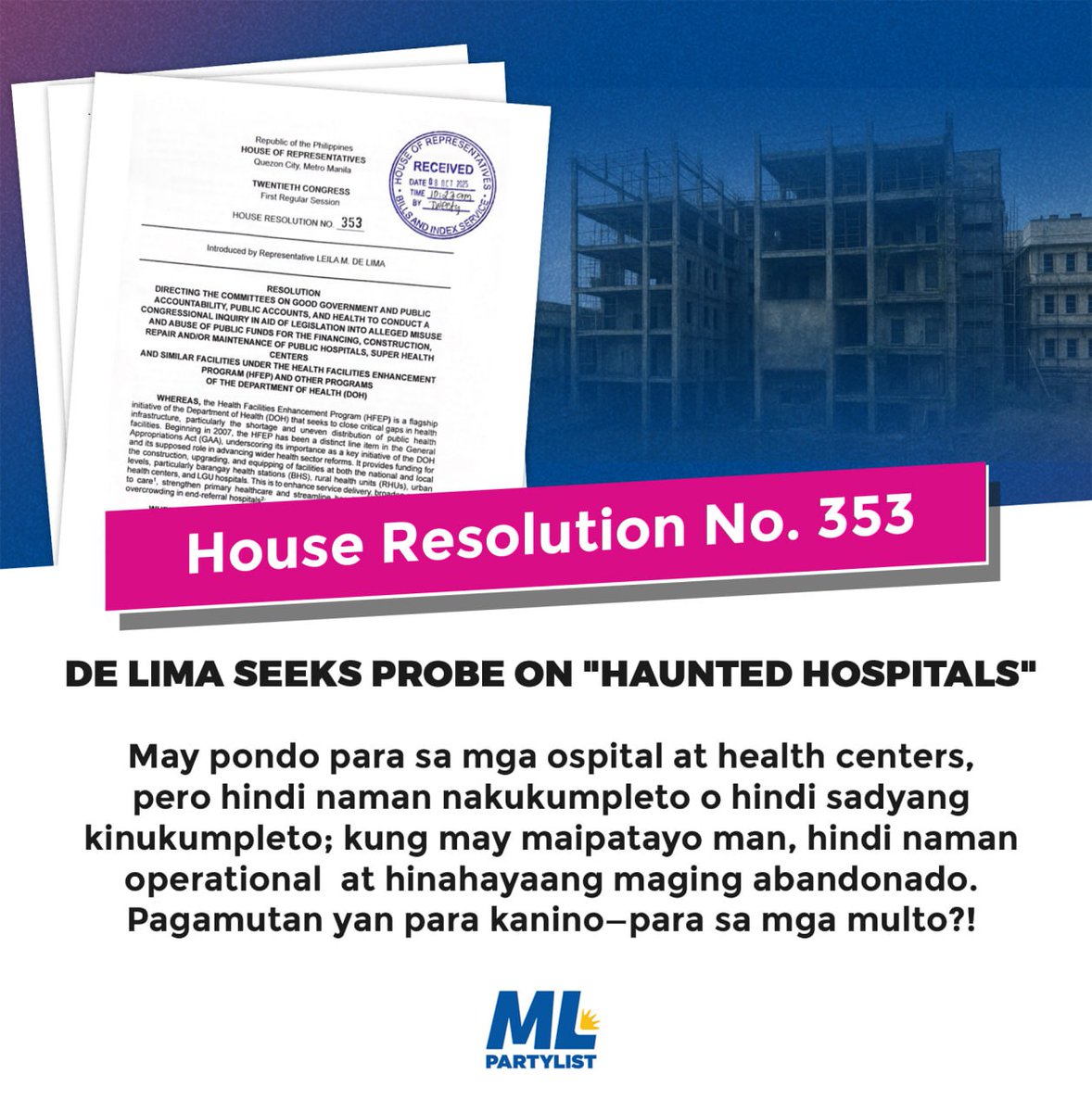 Leila de Lima tweet media