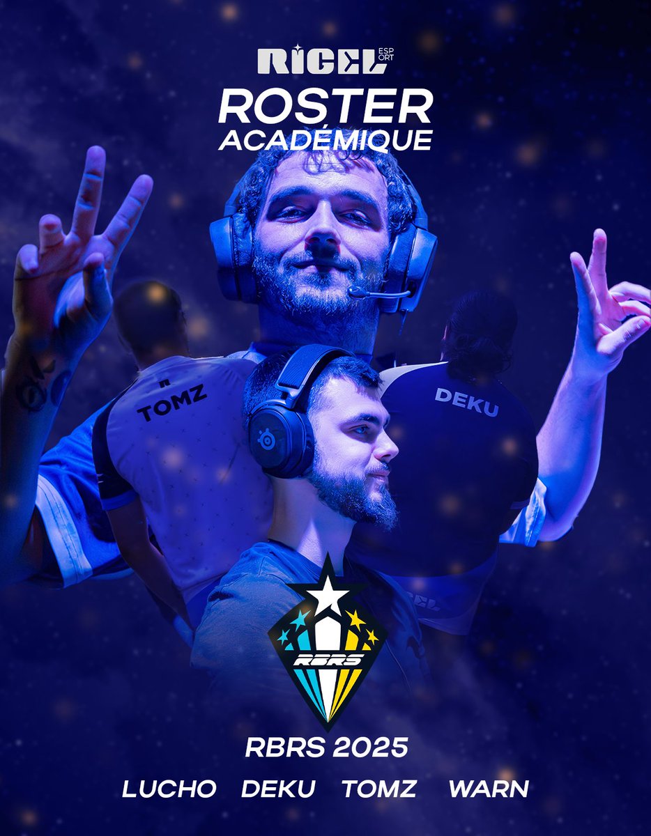 Premier roster ! 

Le roster académique participe au RBRS avec comme joueurs : 

- @/Tomz 
- <a href="/rgldeku/">Deku</a> 
- @/Lucho
- @/Warn 

Prêt à tout casser en Ligue 12 ! 

by <a href="/Just_Nekatt/">Justin \ Nekatt</a>