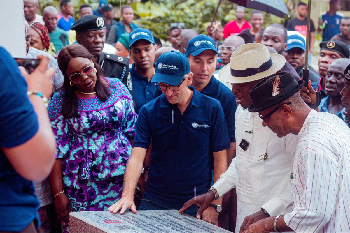 UNODC_Nigeria's tweet photo. “Let this Youth Development Centre be a hub of empowerment, innovation &amp; shared vision…We will continue to work tirelessly to ensure our youth are trained, mentored &amp; well-positioned to lead with courage, wisdom &amp; purpose.” - Commissioner, @BayelsaYouthDev, rep. @govdouyediri https://t.co/AvrHEs4VpL