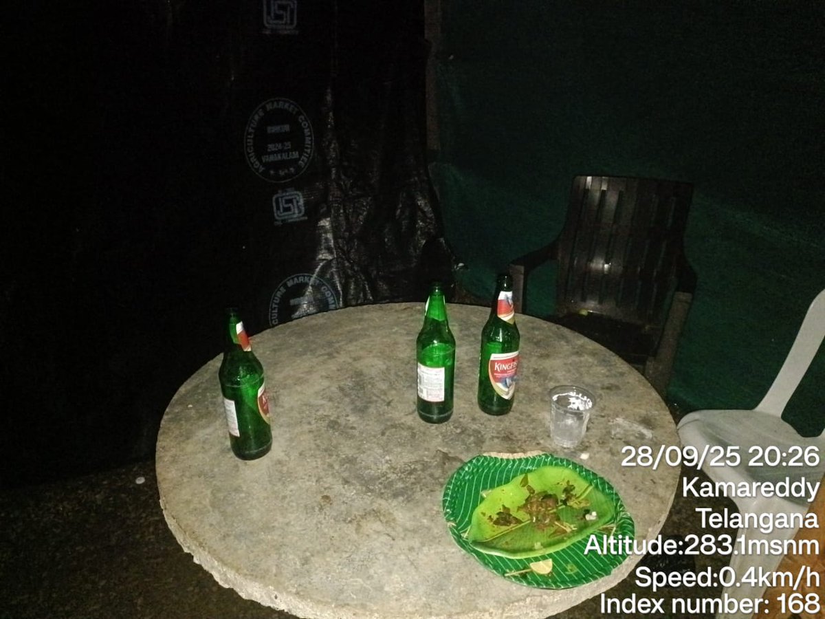 నస్రుల్లాబాద్ PSపరిధిలో బబ్లూ ధాబా యజమాని సయ్యద్ హుస్సేన్ ఇమ్రాన్, బైండోవర్ ఉల్లంఘించి మద్యం అమ్మకం,సిట్టింగ్‌కు అనుమతి ఇచ్చినందుకు కేసు నమోదు.
ఉల్లంఘన పై MRO గారు ₹10,000/- జరిమానా విధించారు
జిల్లా SP గారు: ధాబాలో మద్యం విక్రయం, సిట్టింగులపై కఠిన చర్యలు తప్పవు
 #KamareddyPolice