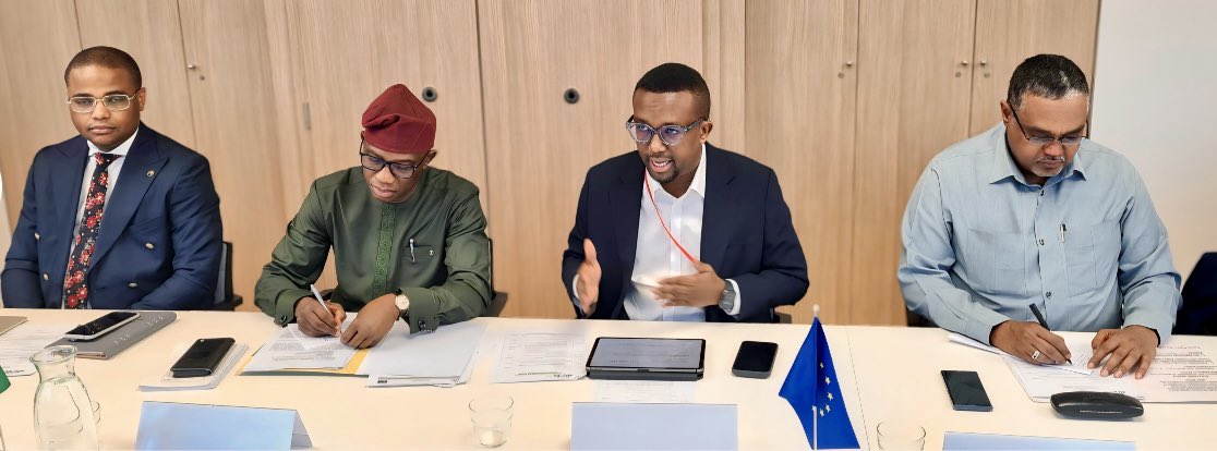 OmarFarukOsman's tweet photo. The successfully concluded AU–EU Human Rights Dialogue, co-chaired by H.E. Ambassador @Bankole_Adeoye, African Union Commissioner for Political Affairs, Peace and Security, and H.E. @KajsaOllongren, EU Special Representative for Human Rights, provided an important platform where we, as civil society representatives, were able to make our mark in highlighting pressing human rights concerns.

Through this sustained, engaging and constructive dialogue, we raised cases of violations, the shrinking of civic space, the spread of disinformation and misinformation, the undermining of human rights institutions and campaigns aimed at discrediting human rights defenders. #AUEU25