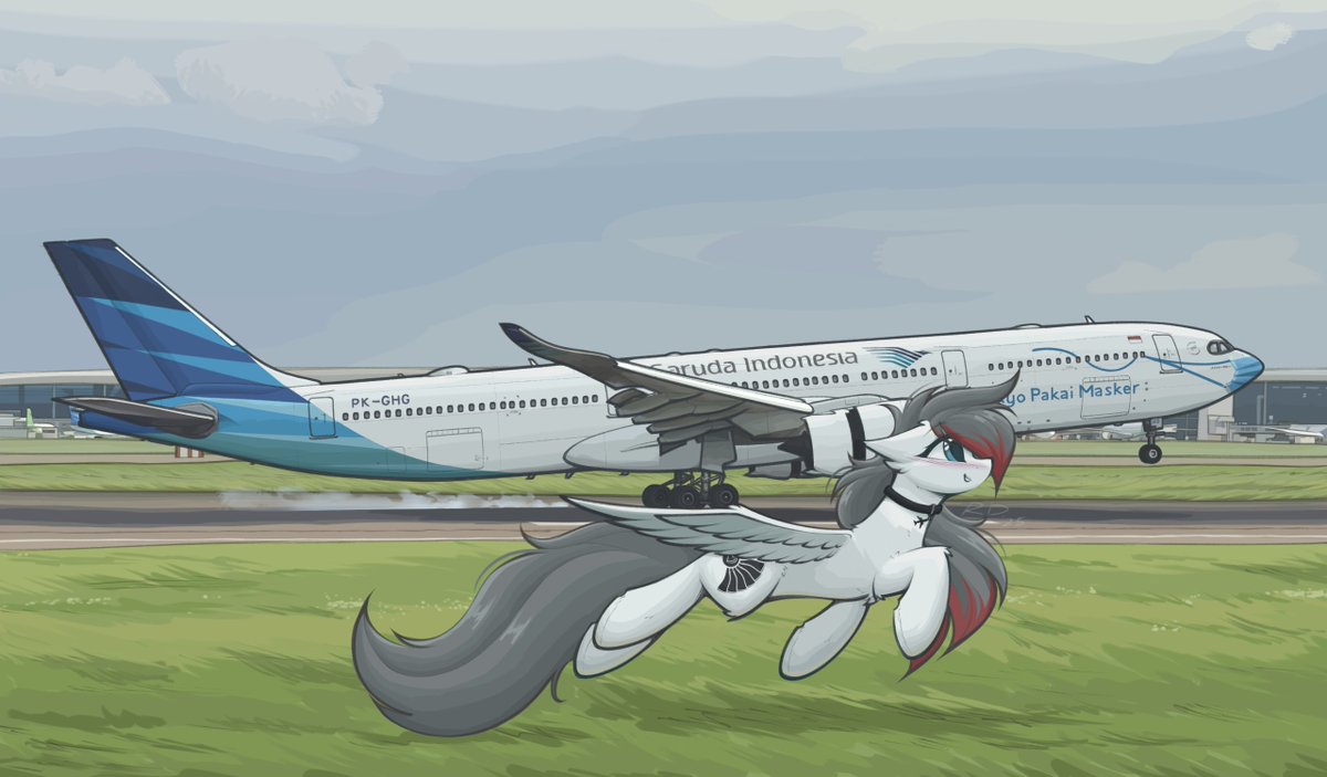 Flying together, side by side...
#mlp #pony
