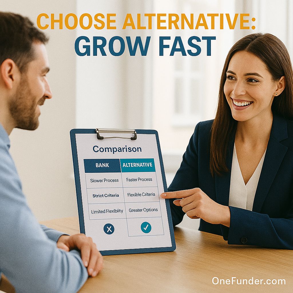 Onefunderbiz's tweet image. Alt funding beats traditional! Brokers, guide clients. DM us. #FundingGuide #AlternativeVsTraditional