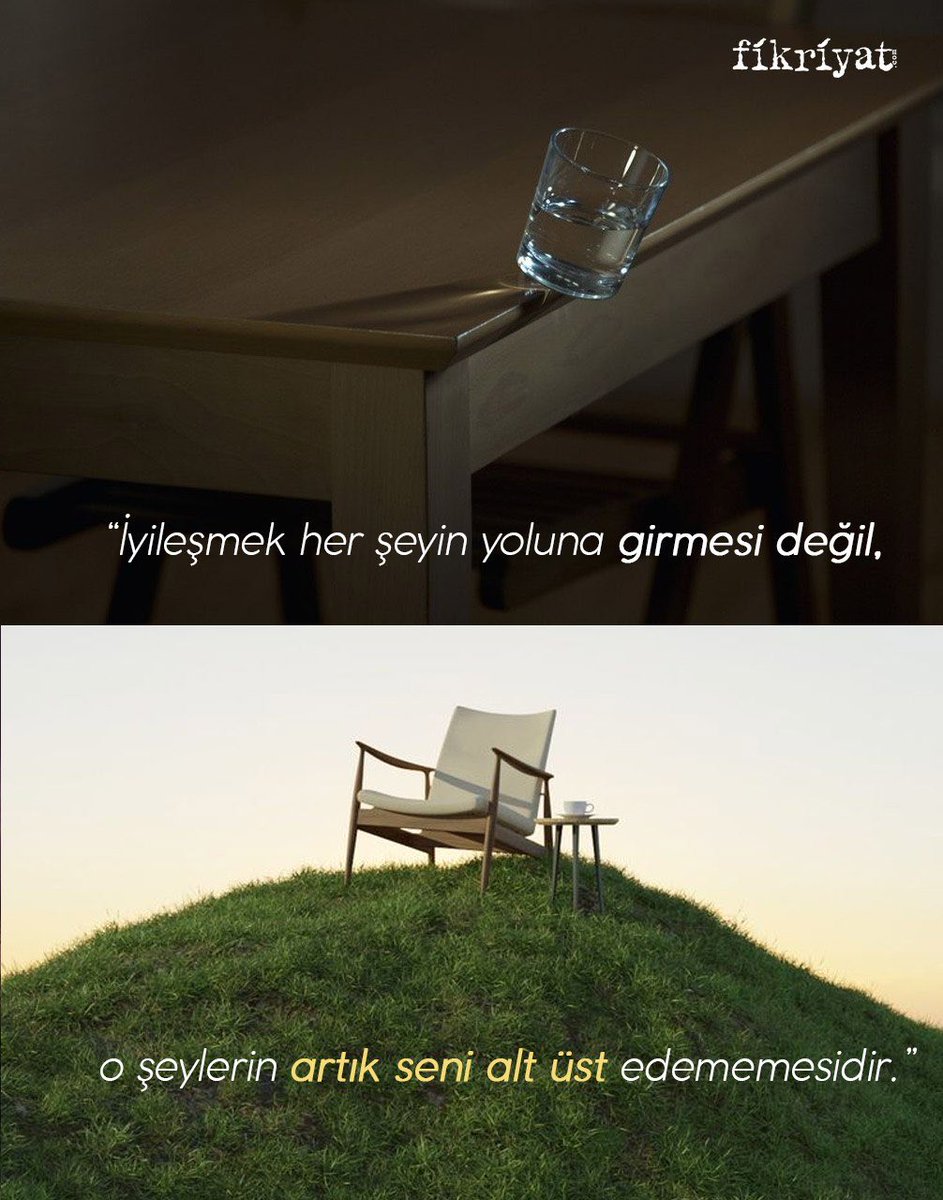 *iyileşmek her şeyin yoluna girmesi değil,
 o şeylerin artık seni alt üst edememesidir. ☀️