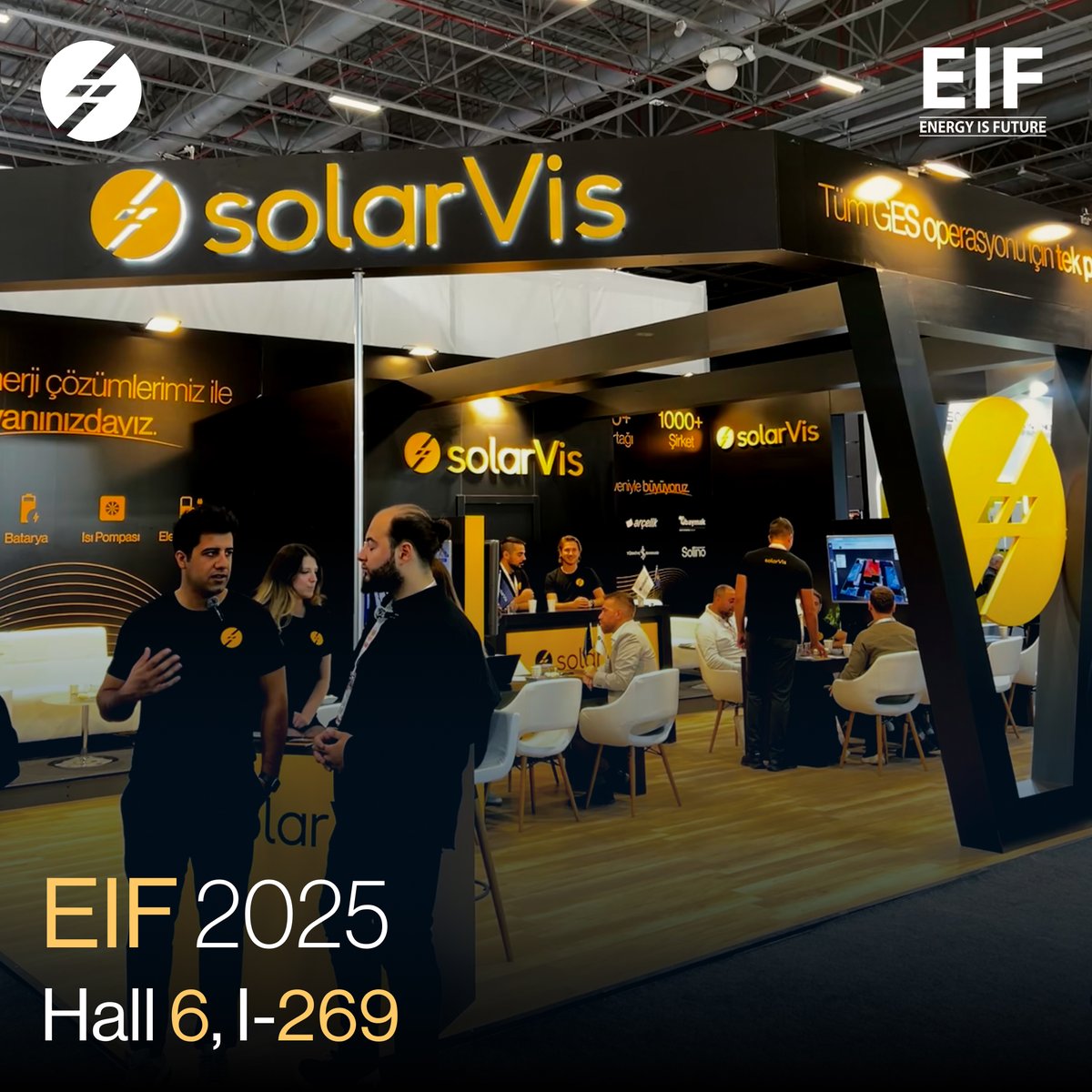 📍 We’re live at EIF 2025!

Hall 6, Booth I-269.

Same energy, but in black. 🖤

Come meet the solarVis team and see how we’re shaping the future of solar sales operations.