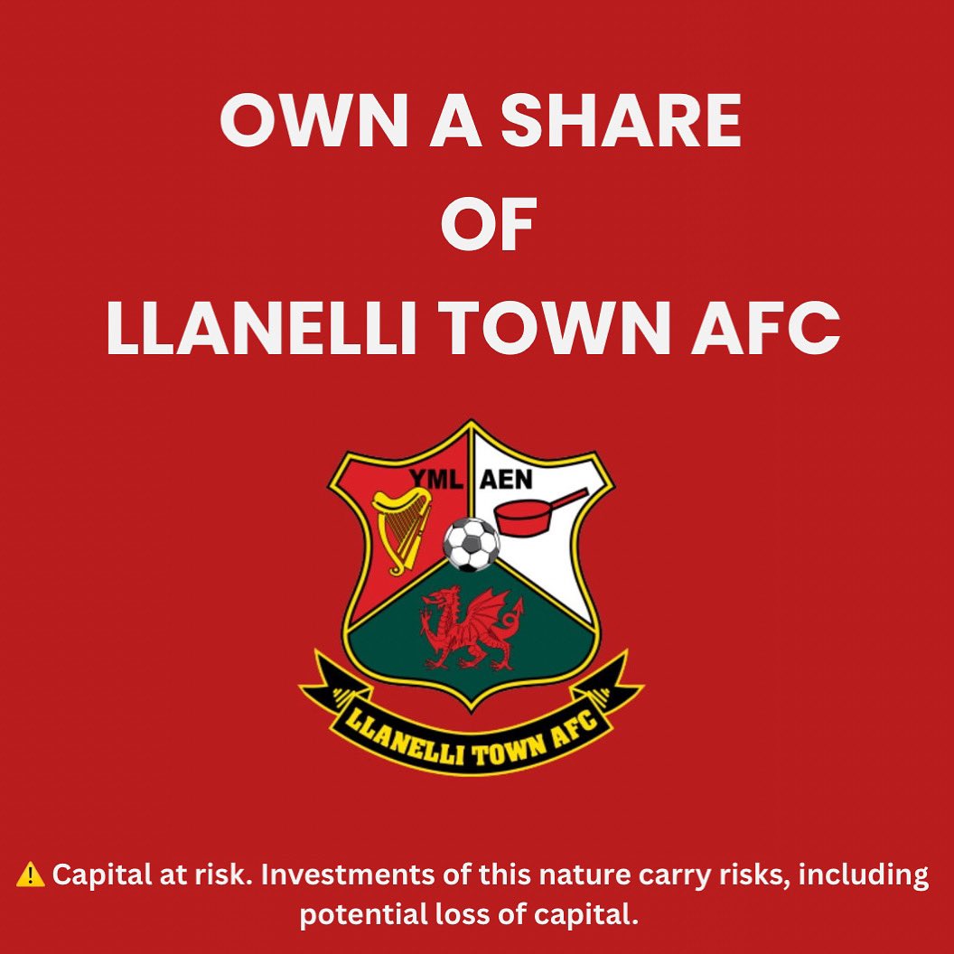 ⚽ Own a piece of Llanelli Town AFC!

For the first time ever, supporters and investors can buy equity in the club through Republic Europe, joining us on the journey to grow, modernise and take Llanelli Town to the next level.

🌍 Be part of our story 👇🏻 europe.republic.com/llanelli-town-…