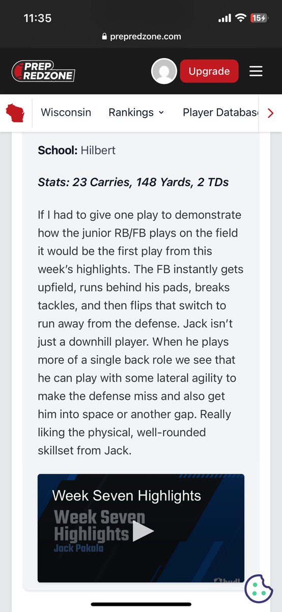Big thanks to <a href="/MJ_NFLDraft/">Mark Johnson</a> and <a href="/PrepRedzoneWI/">Prep Redzone Wisconsin</a> for the kind words in the write up! Gotta keep grinding! 

<a href="/CoachSchrenk/">James Schrenk</a> <a href="/bennet_schmitz/">Bennet Schmitz</a> <a href="/ExpoRecruits/">Expo Recruits</a> <a href="/Tyler_NPreps/">Tyler Odems</a>
