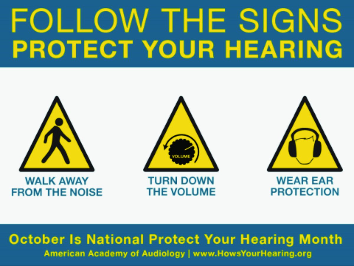 DPCDSB_SLP's tweet image. 📢 Listen up!  October is National Protect Your Hearing Month 👂 Your ears deserve care - walk away from loud noise, turn the volume down, wear hearing protection #SLPTips #ProtectYourHearing