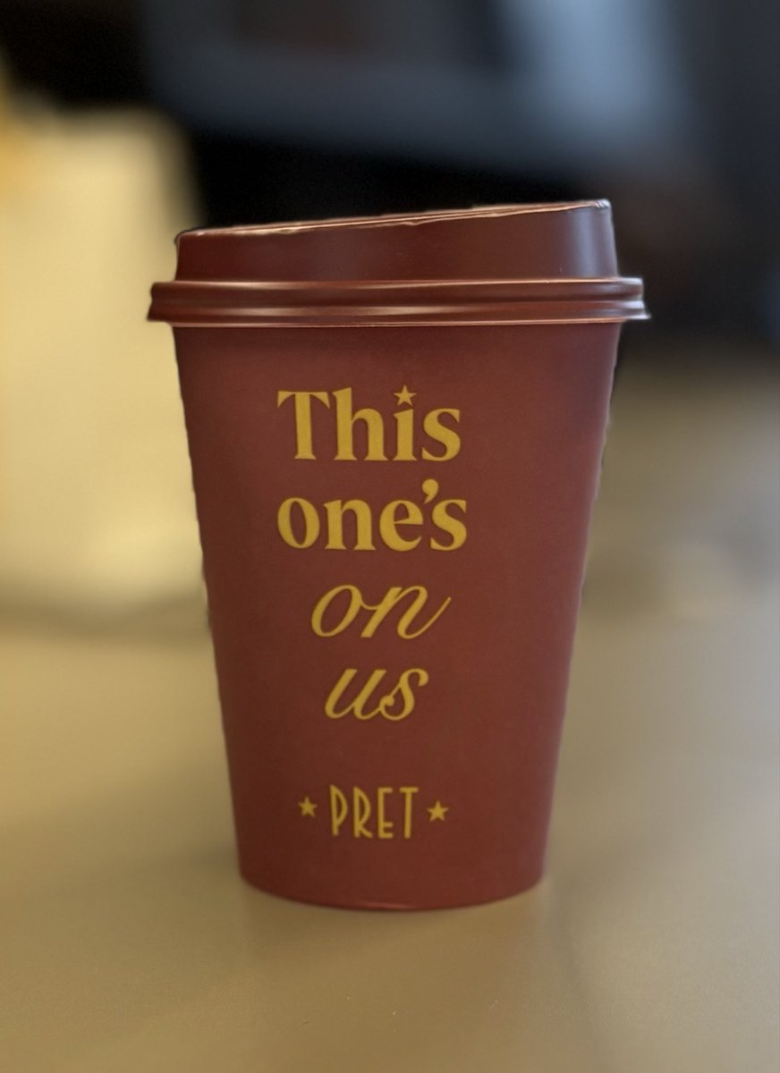 Thank you to my local <a href="/Pret/">Pret</a> team at 33 Kingsway! #pret #loyalty #Coffee