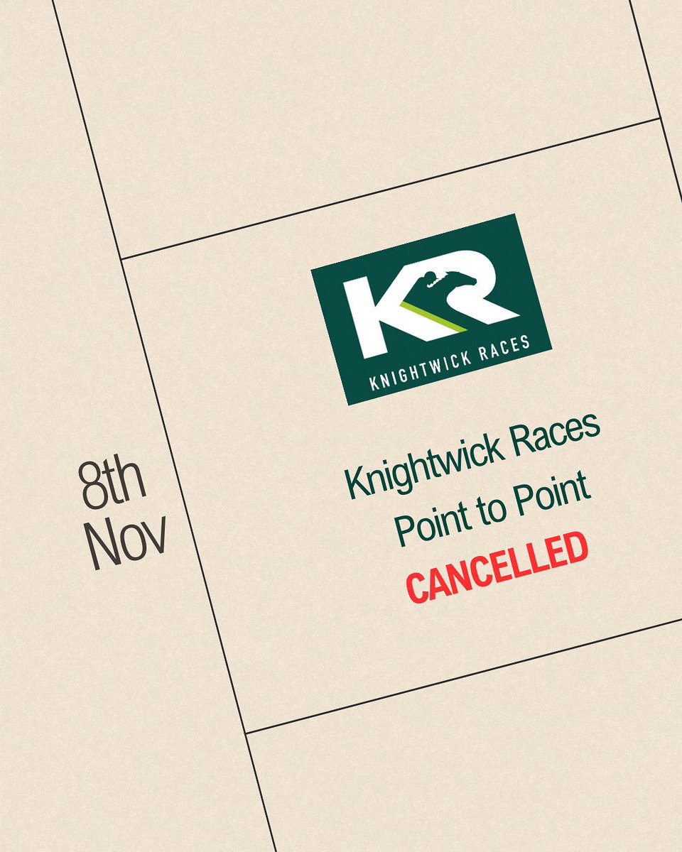 KnightwickRaces's tweet image. Sadly Knightwick Races Point to Point has been cancelled for 2025-26 season. 

We hope to see you all again for the following season!