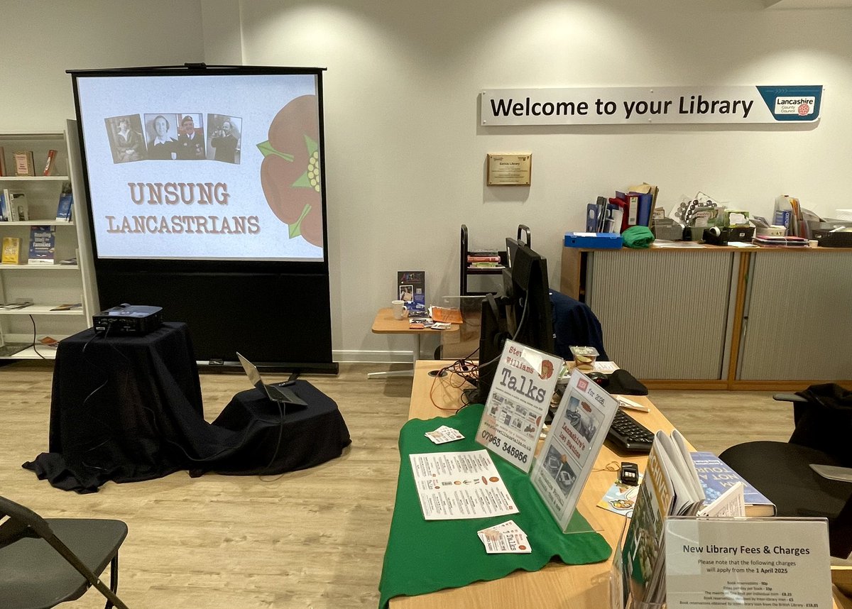 Nowt but a Lad (@nowtbutalad) on Twitter photo All set up at Savick Library in #Preston for my talk âUnsung Lancastriansâ for the Friends of Savick Library group. <a href="/SteveWtalks/">Steve Williams Talks</a> <a href="/LancsLibraries/">Lancashire Libraries</a> <a href="/blogpreston/">Blog Preston</a> #Lancashire All set up at Savick Library in #Preston for my talk âUnsung Lancastriansâ for the Friends of Savick Library group. <a href="/SteveWtalks/">Steve Williams Talks</a> <a href="/LancsLibraries/">Lancashire Libraries</a> <a href="/blogpreston/">Blog Preston</a> #Lancashire