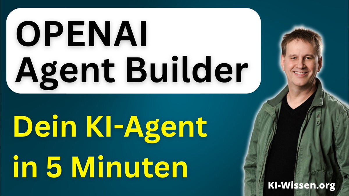🚀 Neu von OpenAI: AgentKit
Erstelle in 5 Minuten deinen eigenen KI-Agenten – testen, veröffentlichen, alles direkt über die Plattform.
💡
🎥 Mein Video zeigt’s Schritt für Schritt 👉youtu.be/0Kc-ftJRm6E?si…