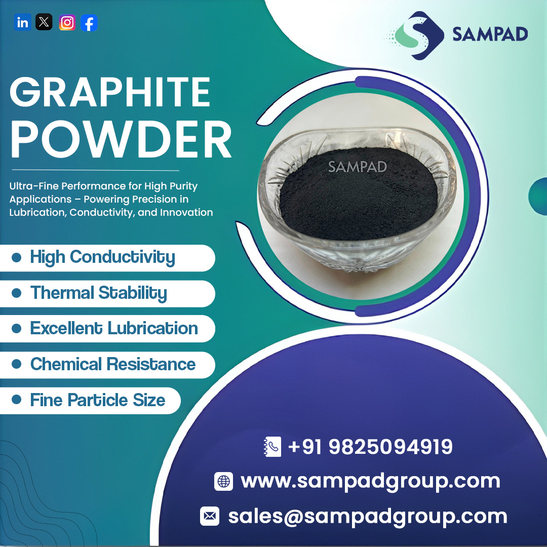 sampadgroup's tweet image. 🌟 Unlock the Power of Precision with Our High-Purity Graphite Powder! 
📞+91 9825094919
🌐 sampadgroup.com
#GraphitePowder #IndustrialSolutions #HighConductivity #ThermalStability #Lubrication #ChemicalResistance #FineParticles #EngineeringMaterials #SampadGroup