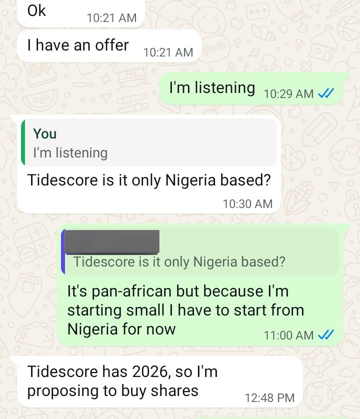 lonelystockboi's tweet image. This came as a surprise, but I know no matter how small this investment will be it will go a long way for my confidence.

Congratulations to @Tidescore

#Tidescore #Buildinpublic #FinancialInclusion #Creditscore