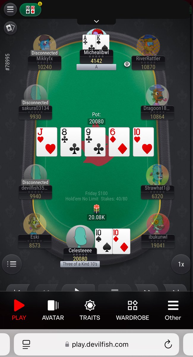 Chi_c_hoc's tweet photo. Gg #goodhand @DevilfishPoker_ https://t.co/wEc2oZjKS1