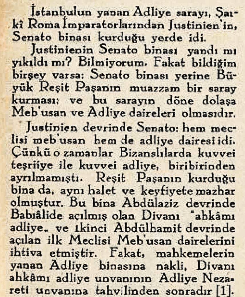 İstanbul'un yanan adliye sarayı hakkında (1936)