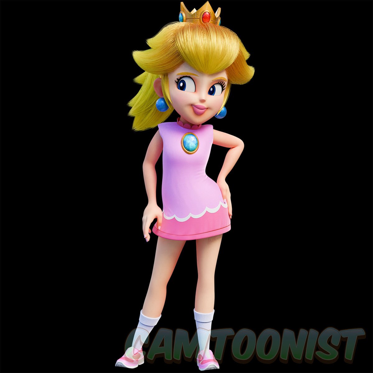 Peach has been modeled and rigged. Both royal and sporty outfits!