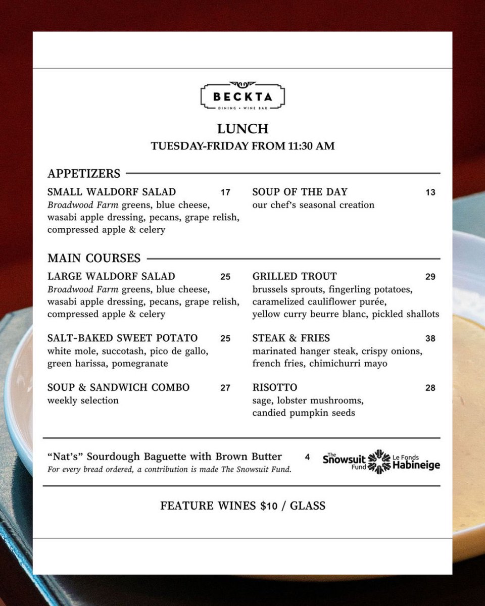 Beckta dining & wine tweet media