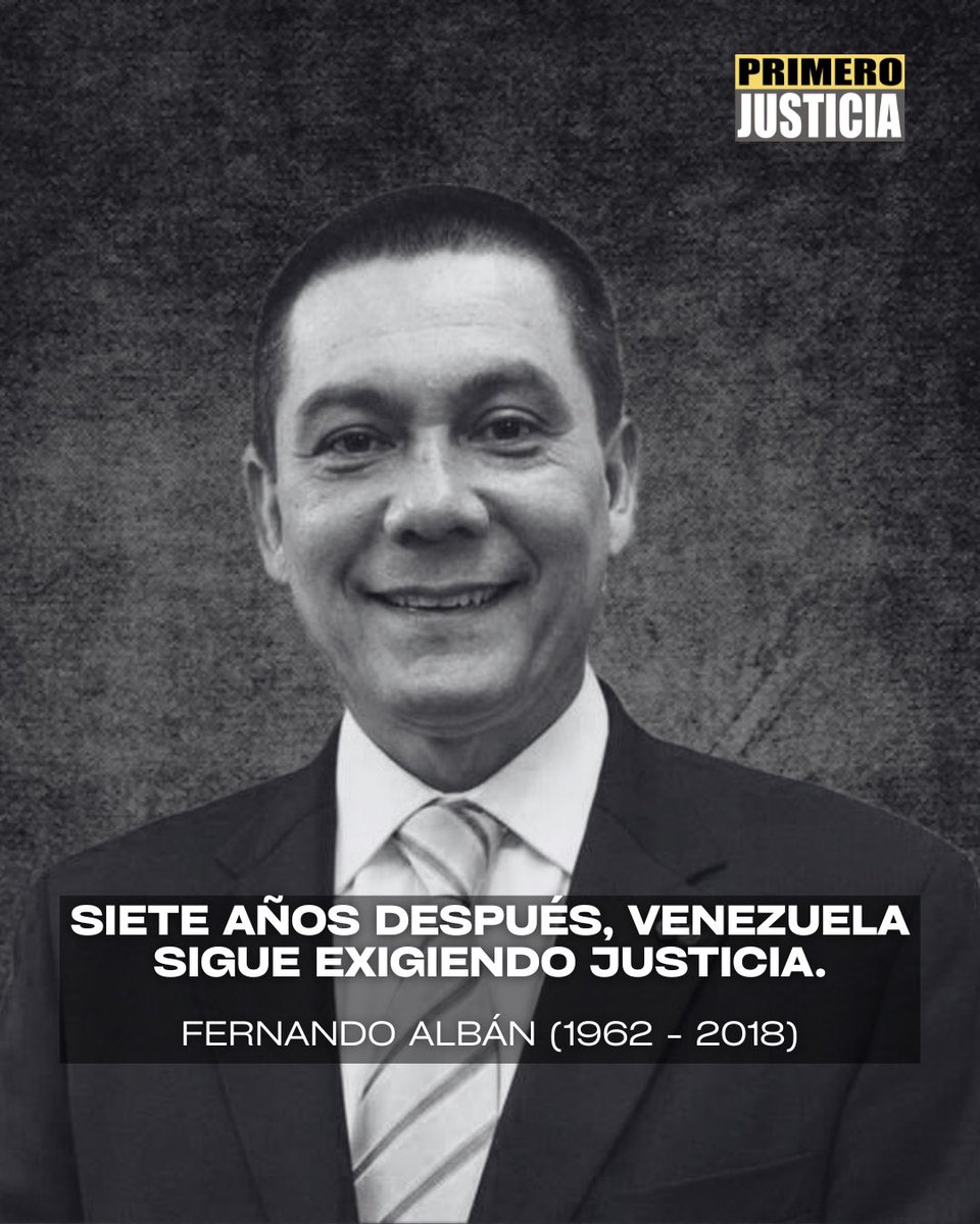 El 8 de octubre de 2018, el concejal Fernando Albán fue asesinado mientras estaba bajo custodia del régimen. Su único “delito” fue alzar la voz por la verdad y los derechos humanos.

Fernando representó la dignidad, la fe y la esperanza que inspiran a todos los justicieros. Su