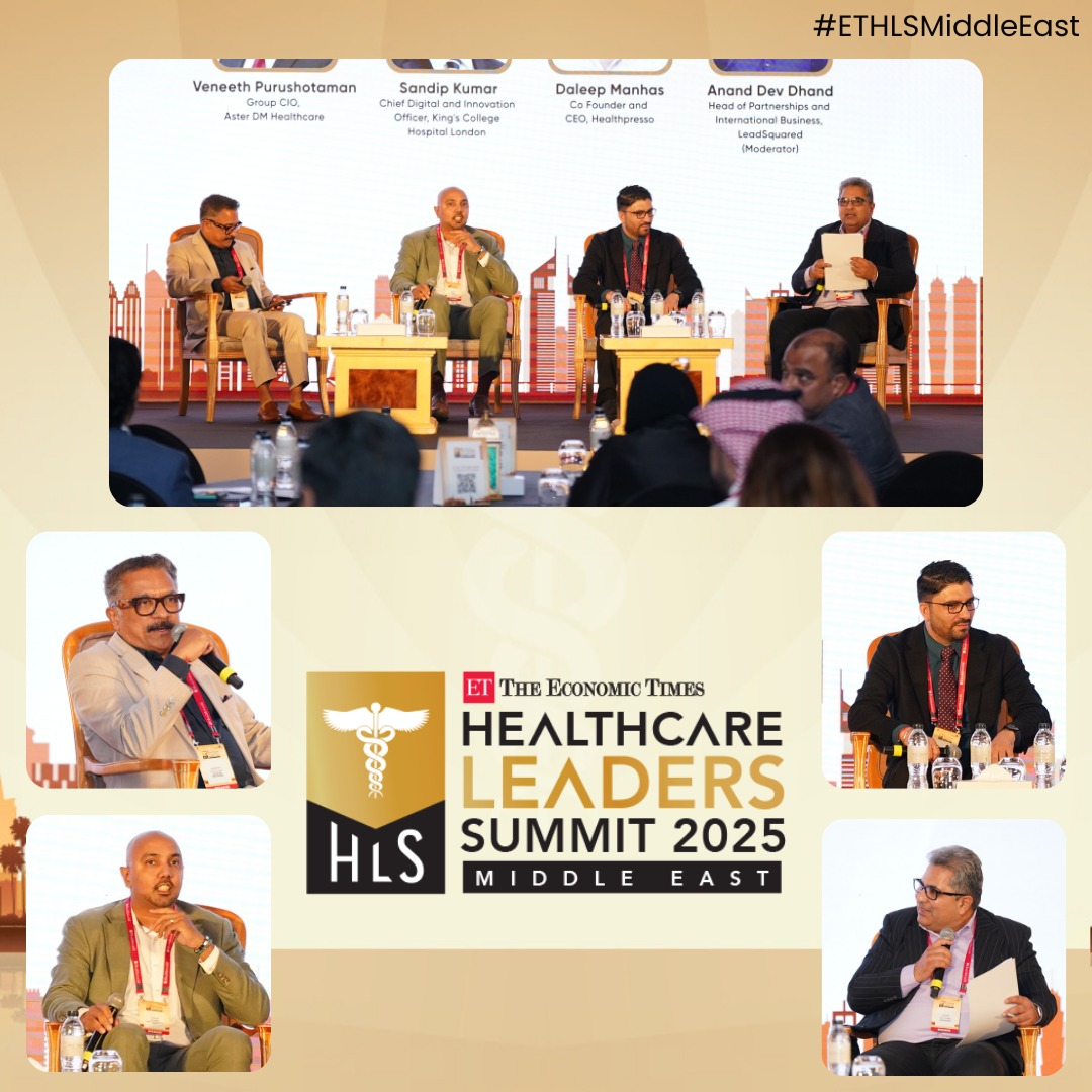 ETHealthWorld's tweet image. The Mega Panel at the #ETHLSMiddleEast 2025 explored the theme — “From Innovation to Impact: Accelerating Digital Health Adoption Across the Middle East.”

Know More - health.economictimes.indiatimes.com/healthcare-lea… 

#ETHLSMiddleEast #HealthcareTransformation #HealthInnovation