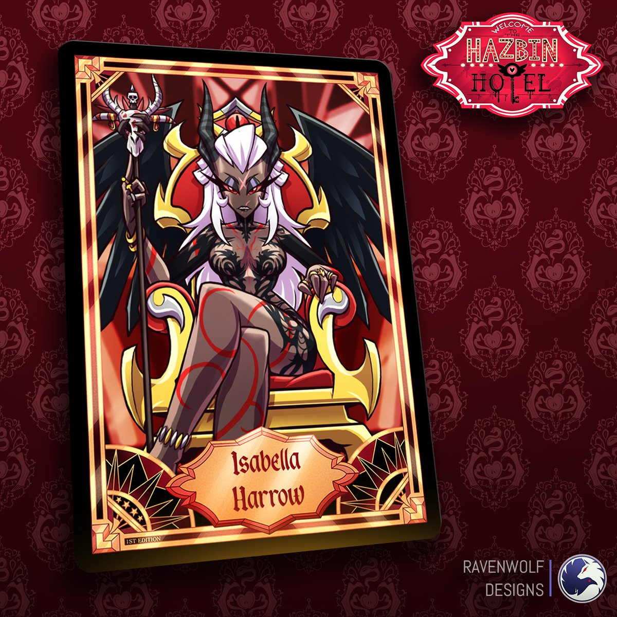 Isabella Drakona Scharlachrot - The Crimson Witch, as well as The Scarlet Sovereign <a href="/CleoTheEmpress0/">⚜『 Cle0 』⚜</a> 

Pray you dont meet her Wrathful gaze, for you'll be staring directly into the maw of the Dragon of Scharlachrot, The Thunderstorm Incarnate. 🔥

#HazbinHotel #HazbinHotelFanart