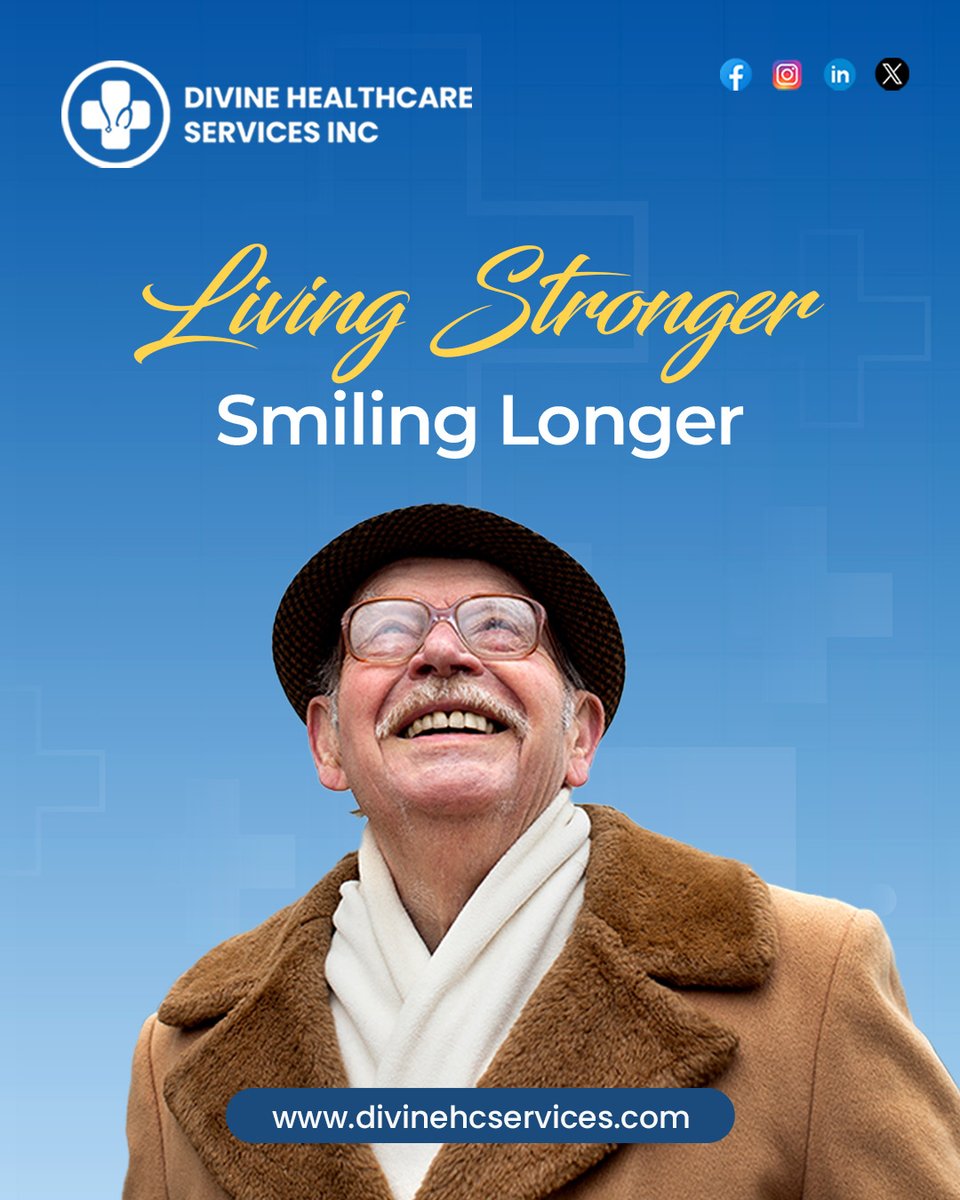 DivinehcsInc's tweet photo. The beauty of growing older is not in counting the years but in living them fully. It’s in the laughter you share, the memories you create, and the strength you carry within.  
#DivineHealthcare #HealthyLiving #LivingStronger #SmilingLonger #GoldenYears #LivingWithJoy https://t.co/ywANzUArSN