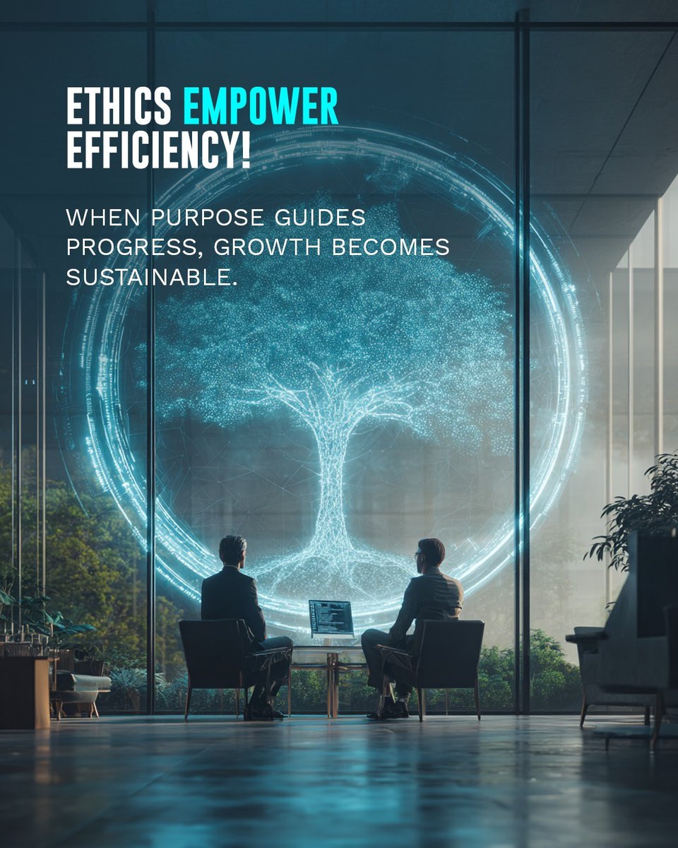 KuruvaVMurthy's tweet photo. Rooted in Purpose. That's how you future-proof progress. When ethics empower efficiency, you build a legacy, not just a profit margin. See beyond the quarter.

#RootedInPurpose #EthicsInBusiness #EmpowerEfficiency #BuildALegacy #BeyondProfit #SustainableGrowth #LongTermVision #PurposeDrivenLeadership