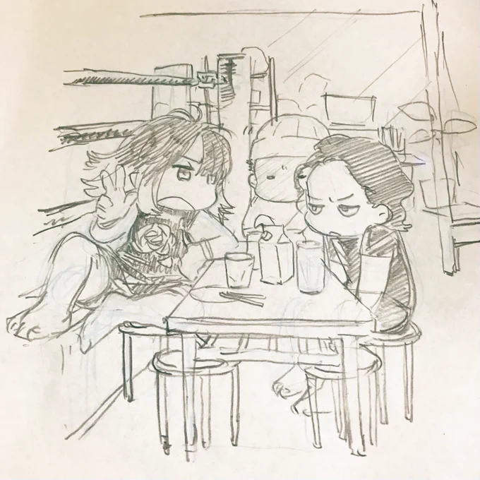 語る道場長、聴くミヤーオ、寝るてっしー
#ヒートアップ道場日記 