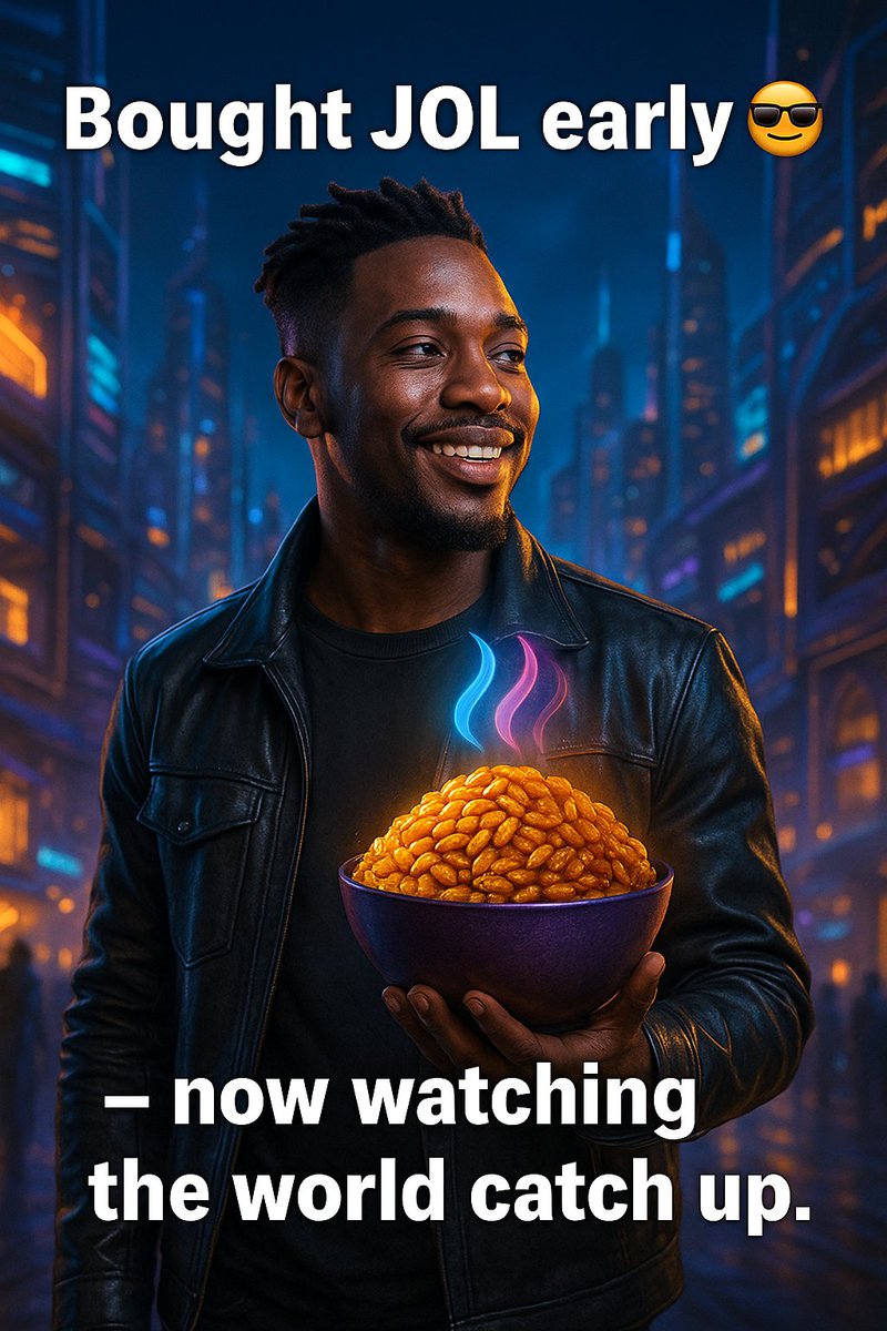 jolofcoin's tweet image. 🐦 X (Twitter)

Bought Jolofcoin (JOL) on Uniswap early 😎 — now watching the world catch up.
Culture. Community. Crypto. 🍚💰
#Jolofcoin #MemeCoinWithMeaning #Web3Africa #CryptoCulture #JOL #memecoin #uniswap