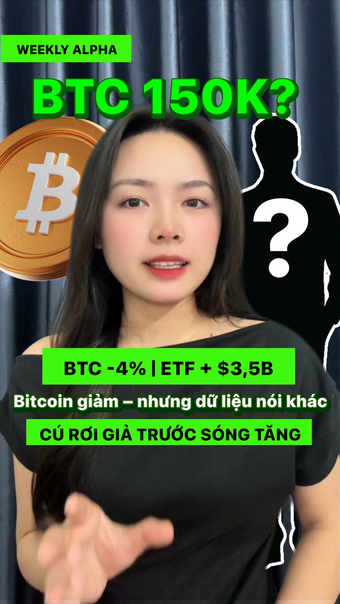 Followinvietnam's tweet image. BTC giảm 4% nhưng dữ liệu lại nói khác, đây có phải là cú rơi giả trước sóng tăng? 

👉 Xem ngay video tại link dưới cmt

#cryptonewstoday #followincrypto