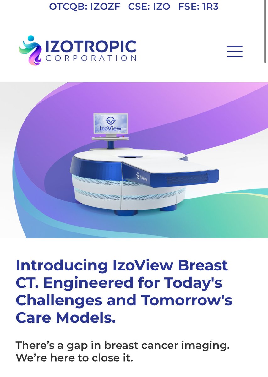 izotropic's tweet photo. October is Breast Cancer Awareness Month.

Izotropic ( IZO.c / IZOZF) is marking it with an important update — highlighting why many women are still underserved by today’s screening tools and how IzoView is being developed to help fill that gap. https://t.co/PE1ehVO0N9