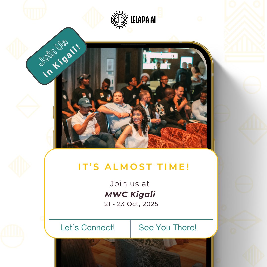 LelapaAI's tweet image. We’re heading to #MWCKigali to connect with tech innovators shaping the future of connectivity.
At #LelapaAI, we’re building #LanguageModels that help telcos speak to people in their home languages. Let’s connect if you’ll be there!
@orange @ethiotelecom @Huawei @AXIAN_Telecom