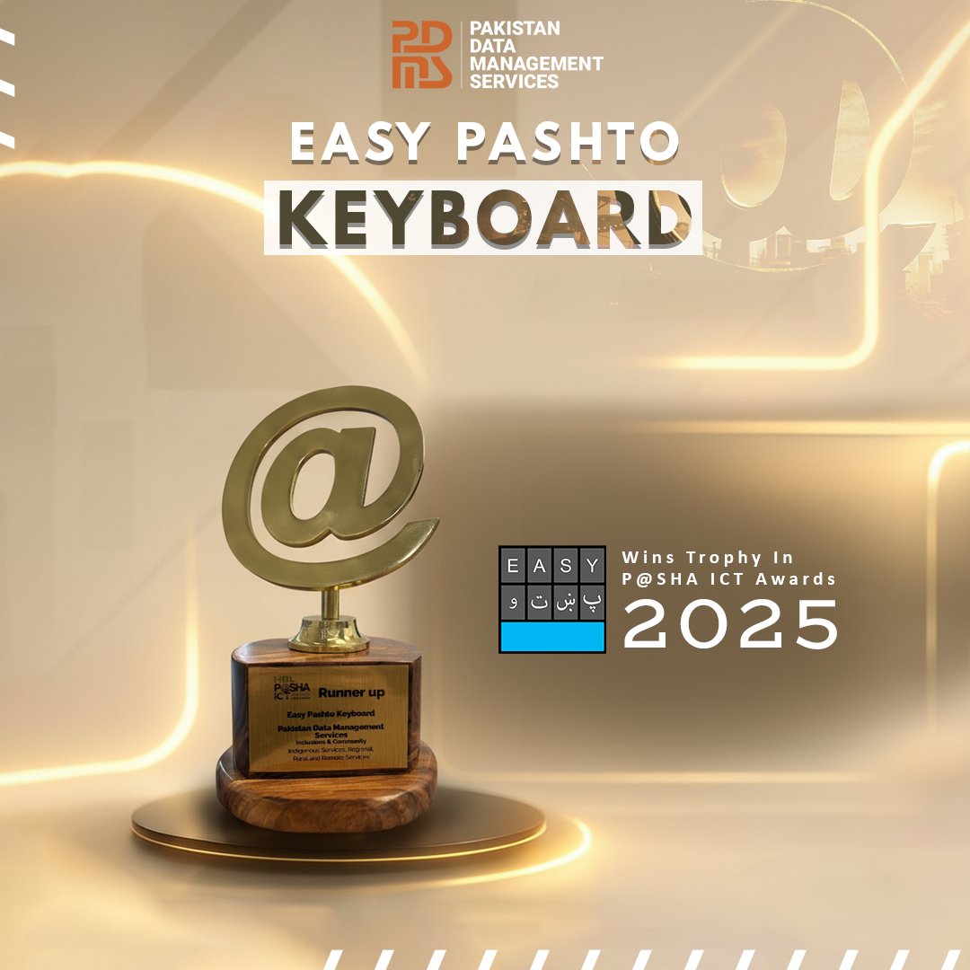 Pakdata1's tweet image. PDMS is honoured to receive the Runner-Up Trophy in the category of Indigenous Services, Regional, Rural &amp;amp; Remote Services at the P@SHA ICT Awards 2025.

#PDMS #PASHAICTAwards