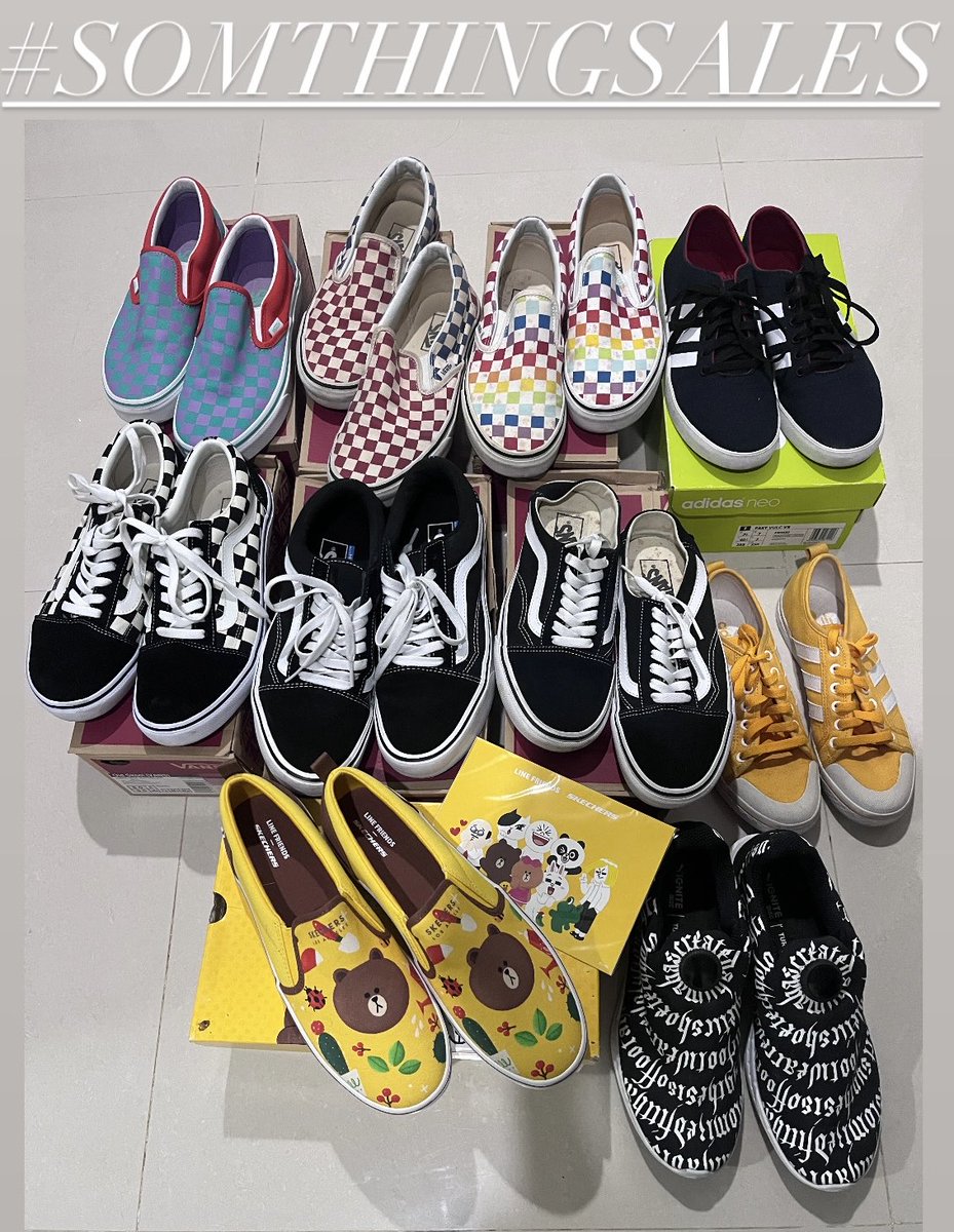 somethingnewpp's tweet image. ❗️#SOMETHINGSALE❗️

[โปร 10.10]

เหมาหมด 10 คู่ จ่ายเพียง 4,444 บาทเท่านั้น! 

สายเก็บก็คุ้ม 
สายขายต่อได้กำไรเหลือๆ 
เฉลี่ยคู่ละ 444 บาทเท่านั้น

หมดแล้วหมดเลย ไม่ทำโปรเพิ่ม! 

สอบถามเพิ่มเติม DM ด่วน

#ส่งต่อของมือสอง #Adidas #Vans #รองเท้าผ้าใบมือสองของแท้