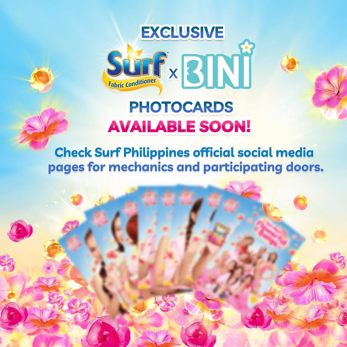 MichaelGClement's tweet photo. Nakakaoverwhelm naman neto, heads up #blooms four more #BINI Photocards incoming🔜

#BINIxNationalBookstore #BINIxCornetto #BINIxSurf #BINIxPuregold