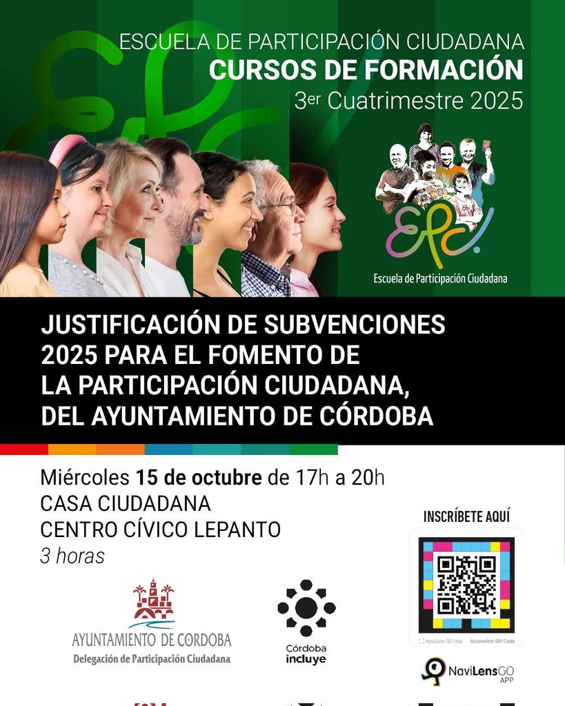 EscuelaParticip's tweet photo. Podrás conocer aspectos importantes en la presentación de la justificación de subvenciones concedidas en 2025: memoria de actividades, memoria económica, publicidad, facturación, justificantes de pago y otras obligaciones.

Inscripciones: https://t.co/rorUitIfeY

@ParticipaCor https://t.co/6X8cf1aGue