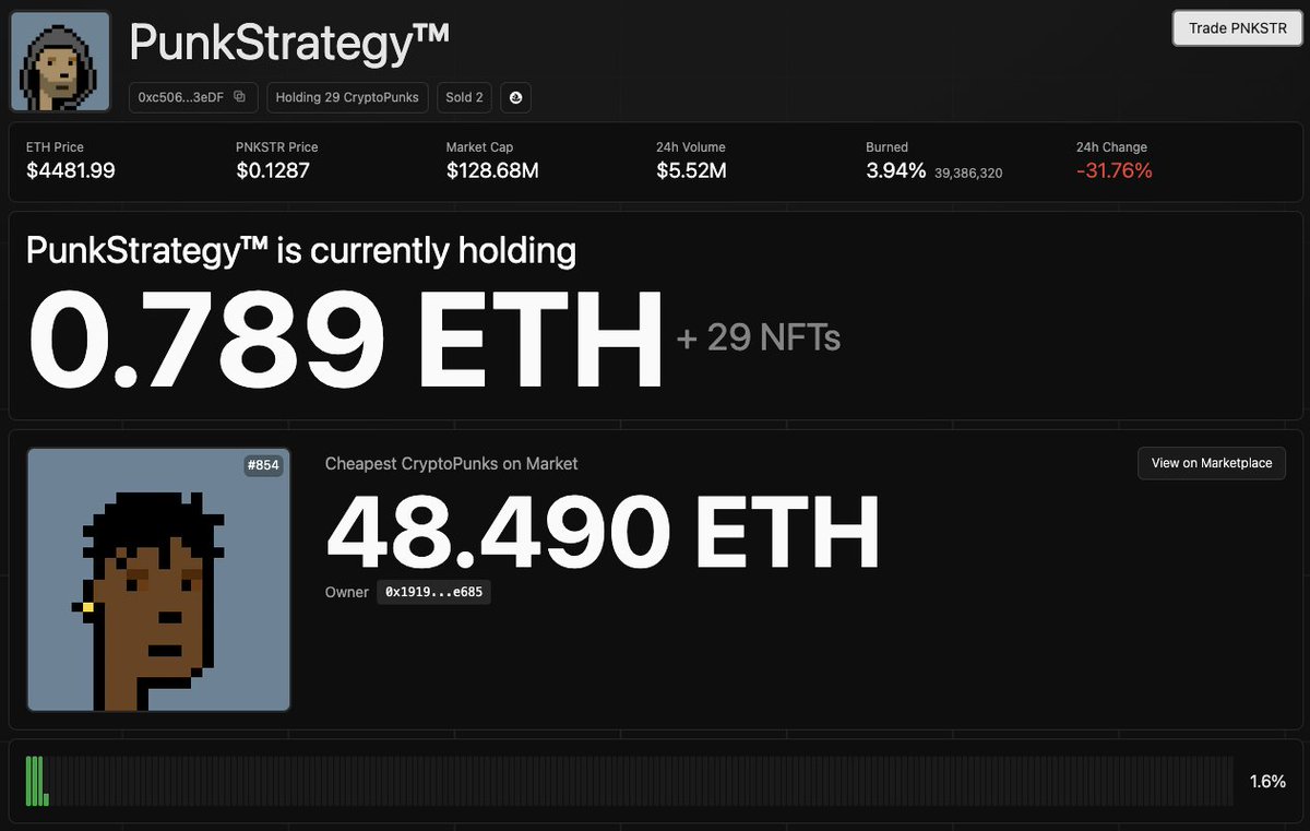 jimleetw_eth's tweet image. NFT 牛市加速器是 $PNKSTR！🚀

💡 簡單邏輯：
$PNKSTR = NFT 市場漲 × 槓桿倍數 × 極致通縮

它的價值不在於金庫有多少 NFT，而在於飛輪機制能帶來多快、多強的 代幣銷毀速度。如果 NFT 漲 20%，$PNKSTR 可能會漲 100%+。

結論： 看好 NFT 復甦但想追求超額回報？ $PNKSTR 適合高風險偏好的你，Buy…
