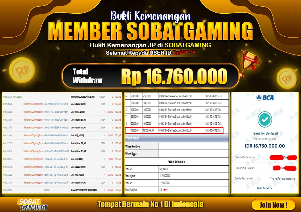 WD LAGI BOSKU, BURUAN COBA SEKARANG JUGA
MODAL RECEH JADI JUTAAN!!
LINK DAFTAR : heylink.me/sobathoki

EVENT MENARIK
╰┈➤ MAXWIN 1JT BONUS 2JT
╰┈➤ SCATTER PG SOFT
╰┈➤ SCATTER BONANZA
╰┈➤ SCATTER KOI GATE

DAFTARKAN AKUN HANYA DI SOBATGAMING

#sobatgaming #situsaman