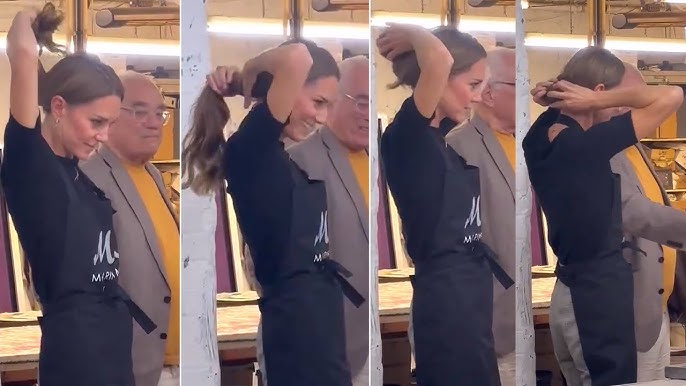SaunderHart's tweet photo. @TheRoyalGrift Meanwhile, Princess Catherine puts her hair in a perfect bun with just her hands 👑 No entourage, no drama, just effortless class. Some people buy the image, others are the image. 💁♀️✨ #PrincessCatherine #EffortlessElegance #ClassOverClout #PrincessOfWales #RoyalFamily https://t.co/vRdn6oFQo4