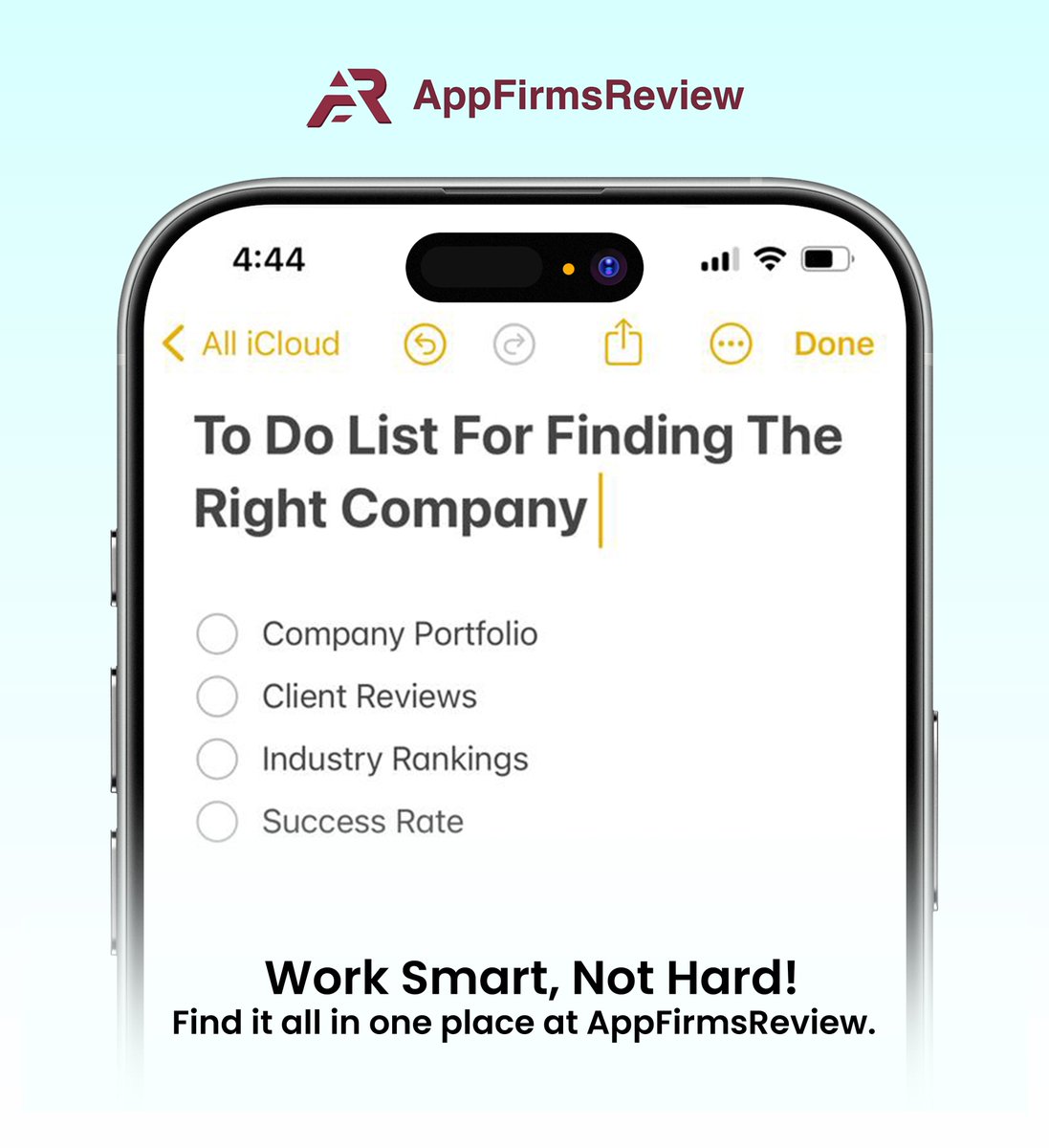 AppFirmsReview's tweet image. Why check ten websites when you can find everything in one place?
Work smart, not hard 💡
Explore verified portfolios, reviews, and success stories at AppFirmsReview.

#AppFirmsReview #WorkSmartNotHard #AppDevelopment #TopAppDevelopers #ClientReviews #SuccessStories
