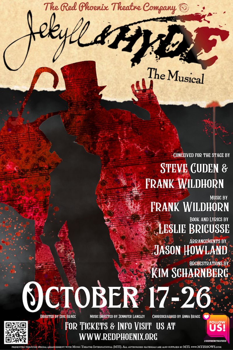 RedPhoenixTC's tweet photo. Jekyll and Hyde runs October 17 - 26! - https://t.co/GSJI6jgvpO Tickets are going fast for this gothic musical thriller! Don't miss your chance to see this incredible cast! https://t.co/fgmxykzWRn
