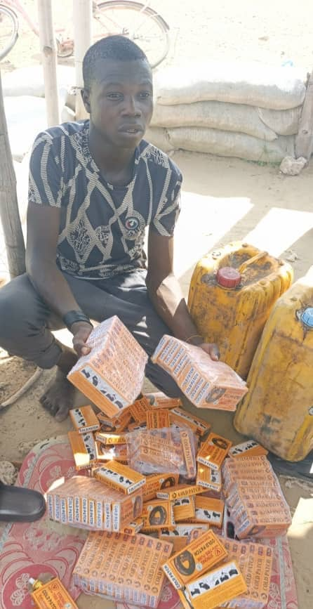 TracTerrorism's tweet photo. Troops Arrest Suspected Logistics & Drug Couriers Supplying #IslamicState West Africa (#ISWA/Wilayat Gharb Afriqiyah) Militants along #Gamboru–#Wulgo Road, #Ngala, Borno State, #Nigeria
Read more: https://t.co/Ro3TFsWVJa https://t.co/oeRGvlhO9M