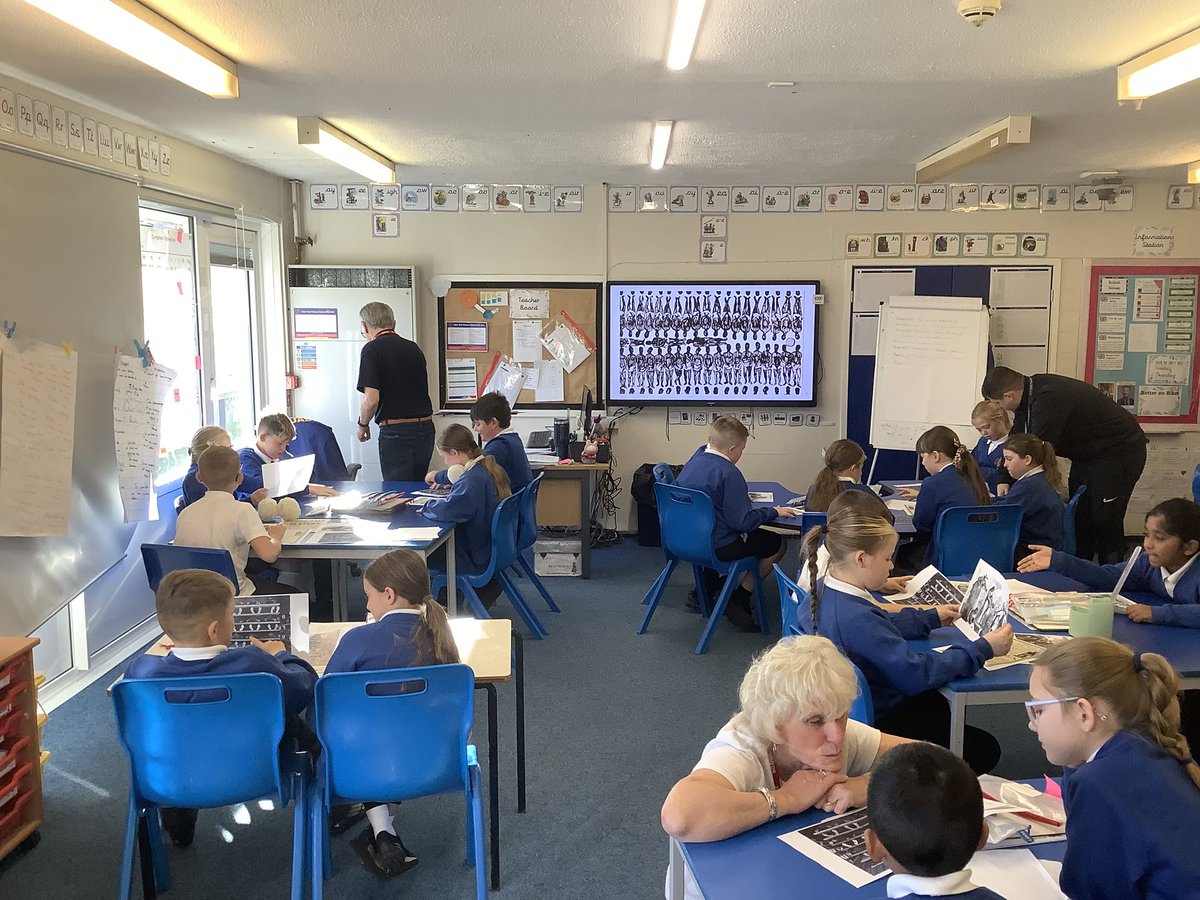 Day 2 at <a href="/Newyorkprimary/">New York Primary School</a> learning about slavery, abolitionists and the role of North Shields - all done!
Two classes of lovely engaged children!
Totally exhausted now - hats off to teachers!
#NorthShields #Heritage