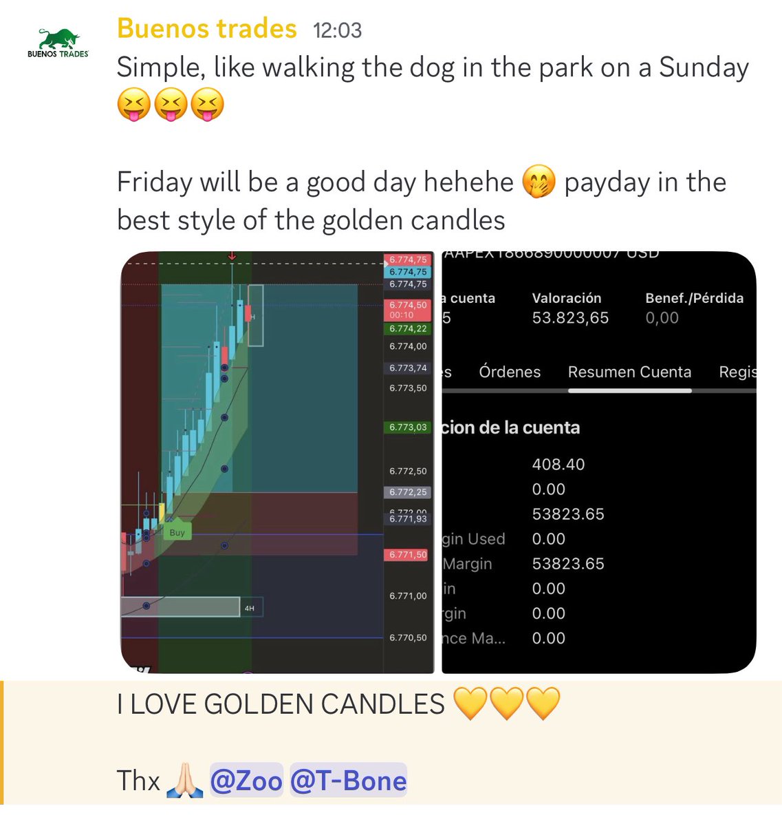 MaxAlgo_Trading's tweet image. 💛 I LOVE GOLDEN CANDLES 💛
“Simple… like walking the dog in the park on a Sunday 😝🔥”

Another trader banking profits with Golden Candles — precision entries, clean structure, and payday Fridays 🕯️💰

👉 Grab it now with 15% OFF lifetime access:
whop.com/c/alpha-zonesg……