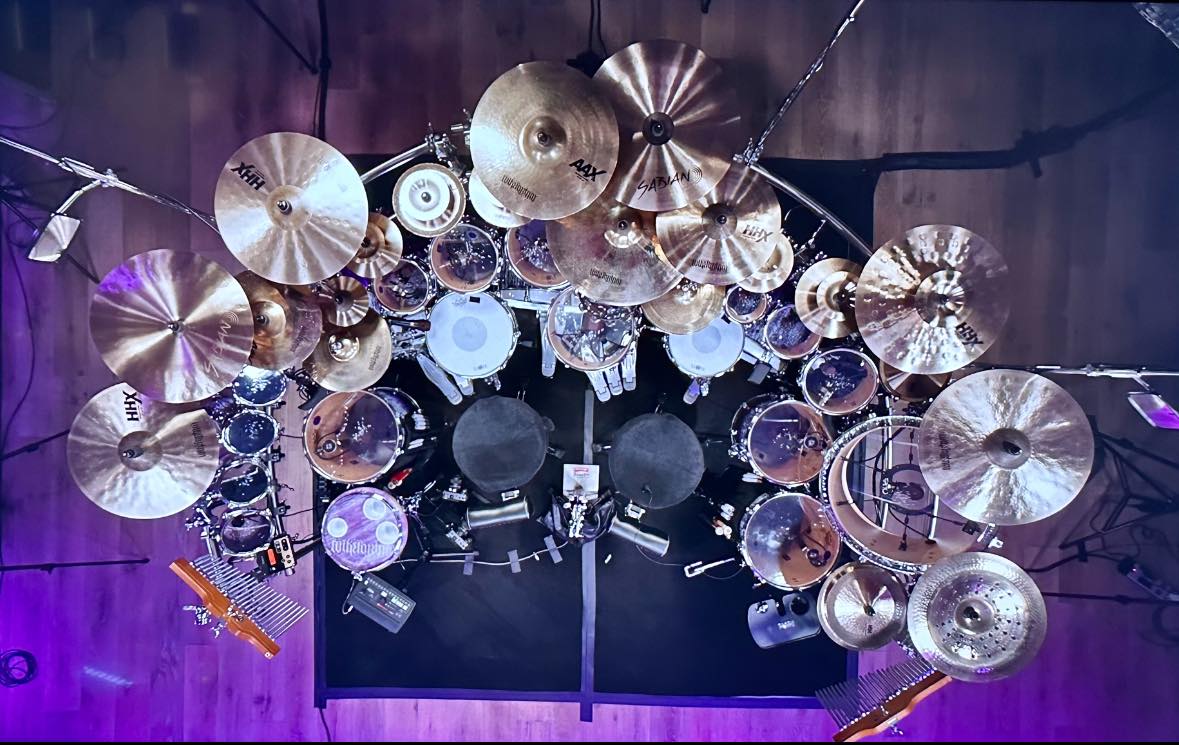 SABIAN_Cymbals's tweet photo. Mike Portnoy's Dream Theater setup. https://t.co/yhlDc8d0Lp