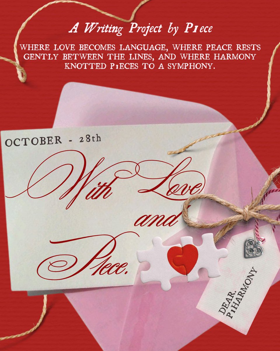 frruitful's tweet photo. A call to every P1ece,
as we celebrate P1Harmony’s 5th anniversary❣️

💌 Where love becomes language, where peace rests gently between the lines, and where harmony knotted p1eces to a symphony.

#WithLoveandP1ece ❤️🧩

A writing project by P1ece. https://t.co/10HYnRg10U