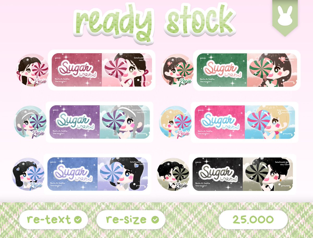 1x7cm's tweet image. ꒰🎀꒱ help me spread some sweetness?

halo! aku punya ready stock layout chibi — “sugar wand” yang bisa kalian jemput melalui DM dengan cara sebut saja kombinasi warna layoutnya ya! 🍭⊹ ࣪ ˖ 

thank you ♡ #zonauang #zonajajan