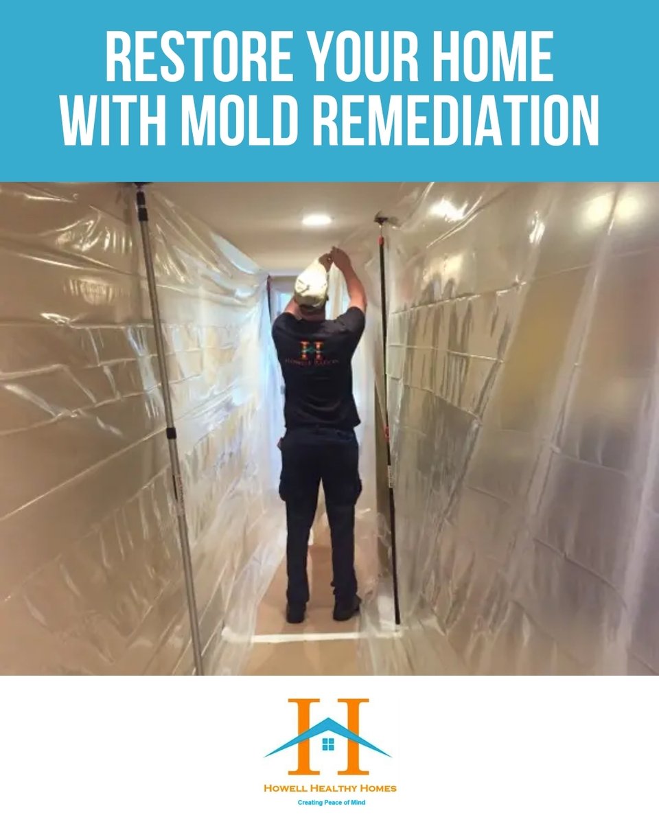 HowellRadon's tweet image. Mold remediation is designed to protect your home and everyone in it. At Howell Healthy Homes, we use safe, effective methods to restore your space and give you peace of mind. ow.ly/3P0A50WZ7Yf