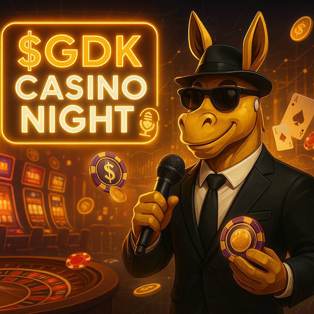 $GDK Casino Night 🎙️

Join us for an exclusive Space with the $GDK Founder as we celebrate our partnership with <a href="/Megasino/">Akojenu abayomi</a>.win 🎉

💸 Giving away 20 casino vouchers worth $300  just for joining!

Time: 7:00PM UTC

Don’t miss it! fun, alpha &amp; prizes await 🐴✨